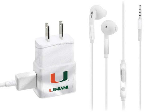 University of Miami White Jersey Phone Charger Skin